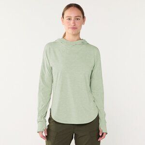 REI Co-Op Women's Sahara Sun Protection Hoodie, Light Green, Size L